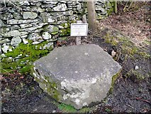 NY3406 : Coffin Stone at Town End by Gordon Brown