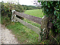 Field gateway beside lane near Ailwood Farm