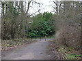 Footpath junction by former hospital