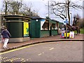 The new loo and kiosks at the Putney Green Man bus terminus.