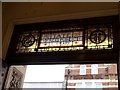 Stained-glass above the main entrance to Streatham Library