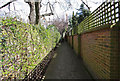 Pathway from Redcliffe Gardens Riverside Walk