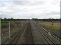 Railway line looking SE from footbridge