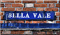 "Bella Vale" sign, Belfast