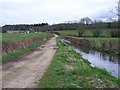 Track and channel towards Folds Farm