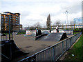 Croydon:  Skateboard area in Wandle Park