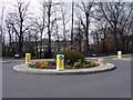 Floral Display on Roundabout, Chase Road, London N14