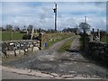 Driveway leading to Cae-du, Llangybi