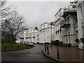 A dull grey day in Park Crescent