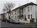 Scaffolding on a house in Teville Road