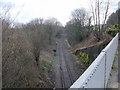 Railway line heading east from Caerphilly Road