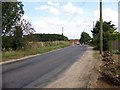 The road running south east from Thursford towards the A148