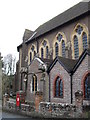 Postbox outside Our Lady of England in School Lane