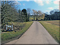 Entrance road to Upton Court