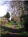 Footpath to the B1123  Holton Road