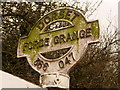 ST3604 : Thorncombe: detail of Forde Grange signpost by Chris Downer