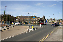 NT4935 : Paton Street roundabout, Galashiels by Walter Baxter