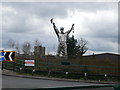 Miner sculpture in Brownhills