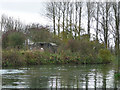 SP3400 : Pillbox beside the River Thames, near Buckland by Chris Gunns
