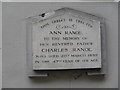 Memorial on the outside wall at St Peter-upon-Cornhill (3)