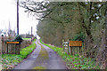 Private road to Coombe House