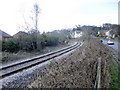 Curve in railway line, Rhiwderin