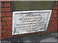 Plaque on Severn Street bridge