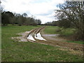 Deep ruts near Keepers Cottage