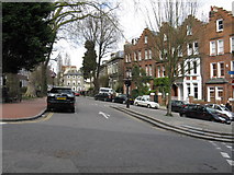 TQ2685 : Complex Junction, Hampstead Village by Peter Whatley
