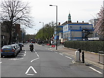 TQ2281 : Du Cane Road at Hammersmith Hospital by Peter Whatley