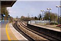 Looking up the relief lines at Taplow