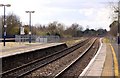 Looking down the relief lines at Taplow Station