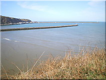 SM9538 : Fishguard Harbour and the East Breakwater by Richard Law