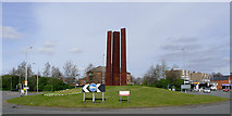 SO9496 : Roundabout at Bilston, Wolverhampton by Roger  D Kidd