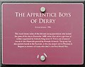 Plaque, "The Apprentice Boys of Derry"