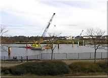 C4316 : New footbridge, Derry / Londonderry by Kenneth  Allen