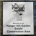 Sign for Hanger Hill Garden Estate Conservation Area