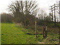 Footpath junction near Milton Manor