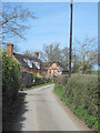 Lane past church at Llanyblodwell