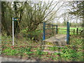 Footpath crosses the stream