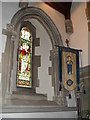 Stained glass window on the north wall at St Mary, Eastbourne