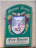 SD2187 : Sign for the Manor Inn by Maigheach-gheal