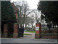 Town end gate of Smethwick Cemetery