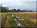SU4255 : Track and farmland, Crux Easton by Andrew Smith
