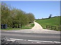 Entrance drive to Lambcote Farm, from A429