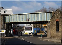 TQ2476 : Railway bridge, Hurlingham Road by Derek Harper