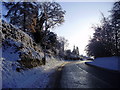 Ruthin in the snow - Llanfair Road