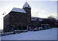 Ruthin in the snow - the Town Hall