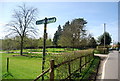 High Weald Landscape Trail signpost, Back Lane