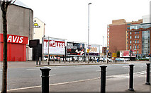 J3373 : Car park, Hope Street, Belfast by Albert Bridge